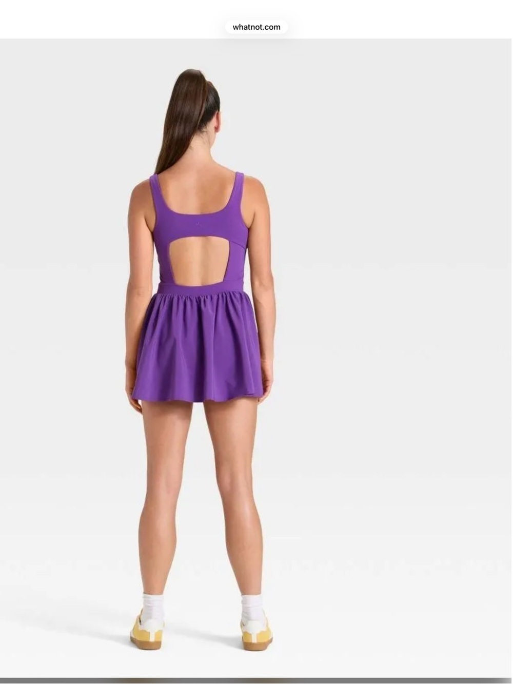 JoyLab Purple and White women’s Athletic Dresses - Picture 5 of 8
